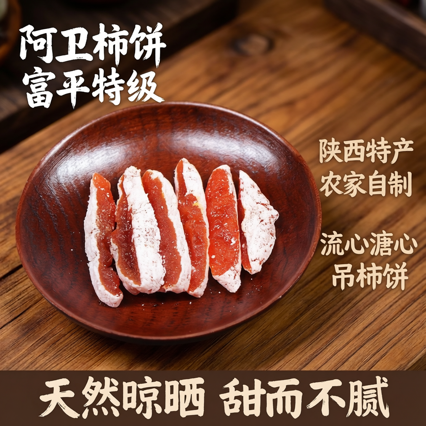 阿卫柿饼富平特级旗舰店陕西特产农家自制柿饼子流心溏心吊柿饼
