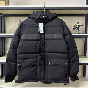 班尼路秋冬新款 简约青年加厚保暖可拆帽子羽绒服外套28937558 男装