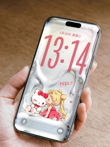 美少女战士水冰月Kitty猫静态4K高清手机壁纸苹果手机ios26屏保