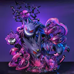 In-Stock Fantasy House Gengar Family Shadow Ball Evolution Set Pet Elf Anime Gift Gk Figure Extra Large Ornament