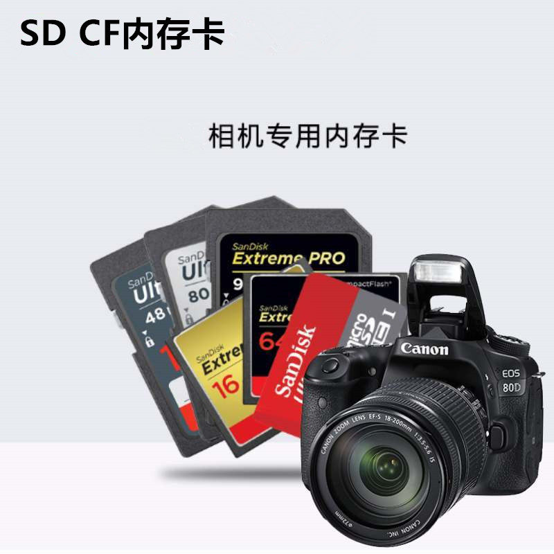 闪迪单反/微单数码相机储存卡 内存卡 4K内存卡 SD闪存卡 CF卡R5图片
