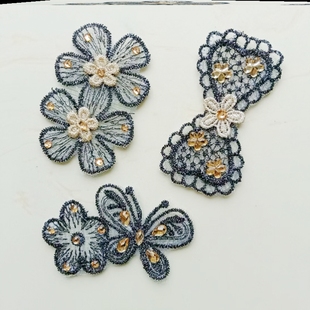 粘头发魔法贴蕾丝闪亮碎发贴刘海贴儿童成人女孩魔法黑色粘粘头发