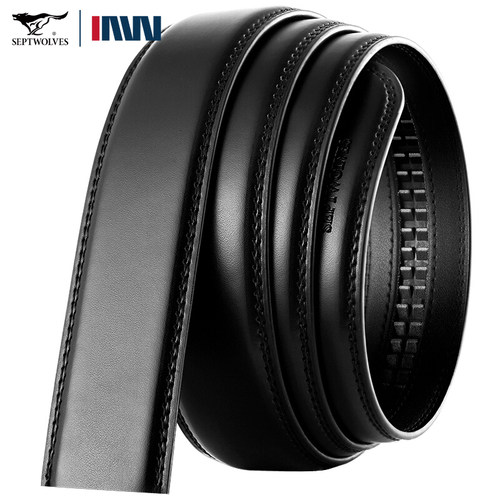 皮带七匹狼牛皮男无头不带头