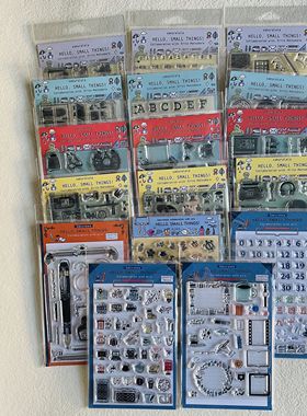 现货日本Sakuralala Eric联名Hello Small Things系列透明印章DIY