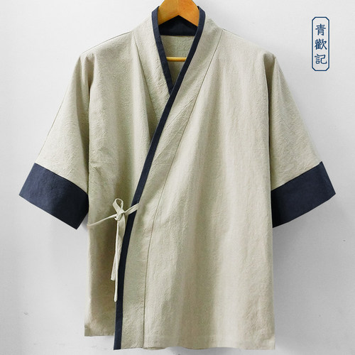 青欢记夏季亚麻宽松汉服宽松外套