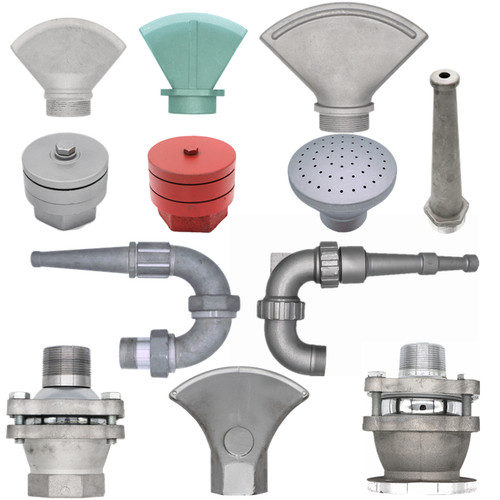 洒水车前冲后喷花洒鸭嘴三弯喷枪