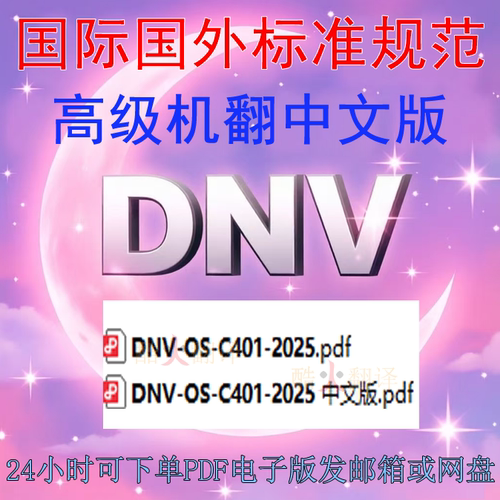 DNV-OS-C401-2025 海上结构物的制造与测试 标准 中英文 规范 dnv