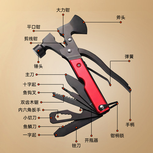 汽车锤用多功能玻璃破窗器
