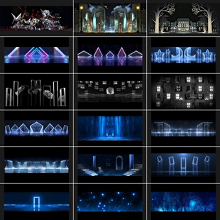 高清livehouse酒吧素材VJ舞台演出LED大屏幕歌词背景字幕视频长屏