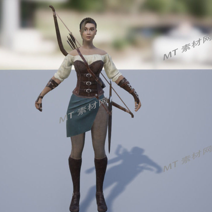 UE5虚幻5中世纪弓箭手森林猎手