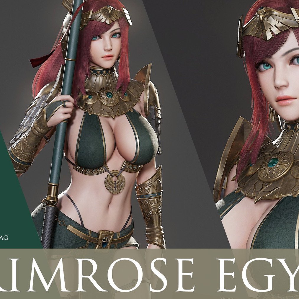 Maya次世代沙漠女郎祭师模型