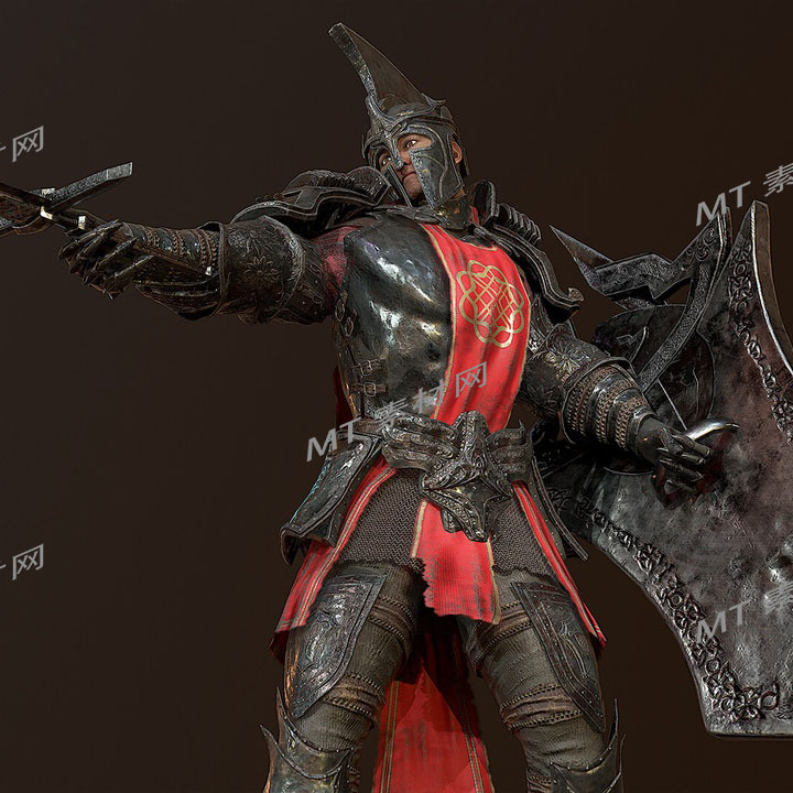 UE5虚幻5次世代中世纪骑士人物角色动画模型Medieval Knight
