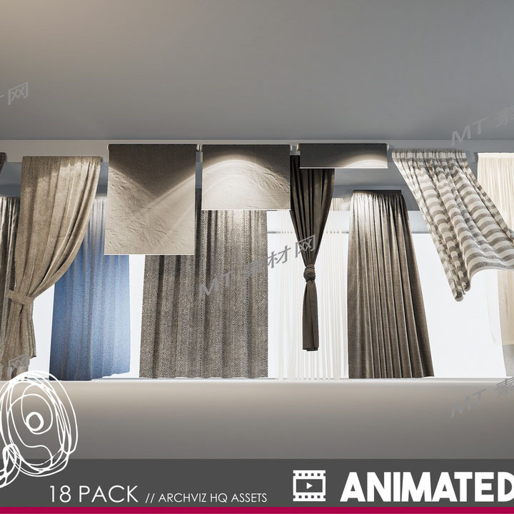 UE5.3虚幻5.3次世代现代家居窗帘