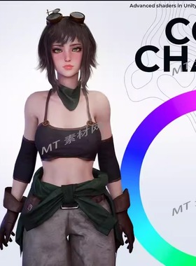 UE5.0虚幻5.0次世代赛博朋克机械女孩人物角色模型Mechanic Girl