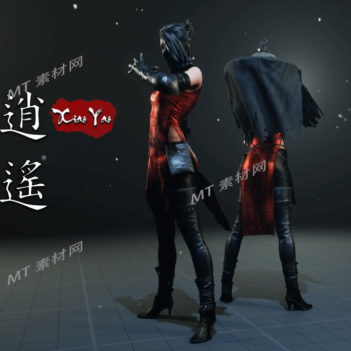 UE5.0虚幻5.0次世代武林门派剑客人物角色动画模型Wulin Swordman