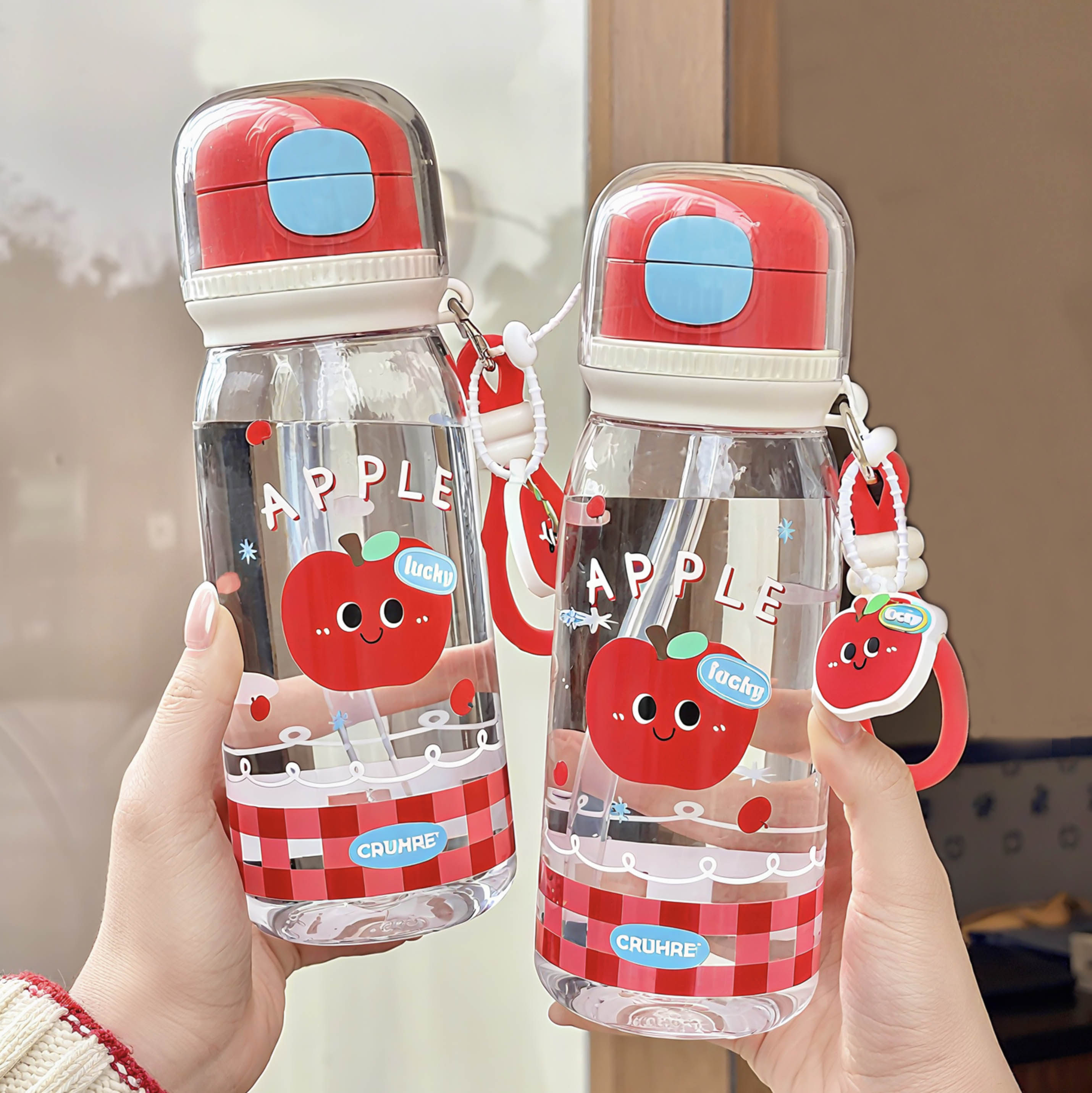 水杯女2026新款高颜值夏季双饮吸管杯学生便携上学专用tritan杯子,餐饮具,吸管杯,淘宝优惠券,粉丝福利购,淘宝优惠卷