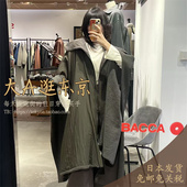VIP5折大A逛东京Bacca日本代购 正反2穿宽松斗篷大衣外套2色