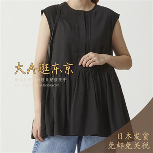 3色B1053AFB161 衬衫 5折大A逛东京1er日本代购 天丝混纺无袖