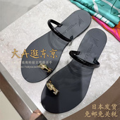 大A逛东京mica deal日本代购 套趾一字带平底凉拖2色0325110035