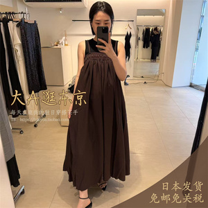 大A逛东京louren日本代购 高级设计吊带连衣裙3色