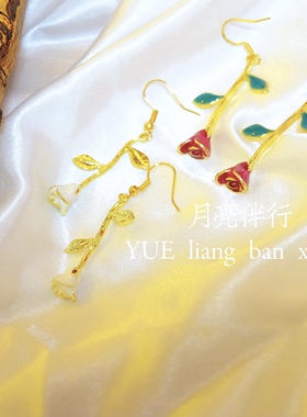 玫瑰花朵ins复古玫瑰少女