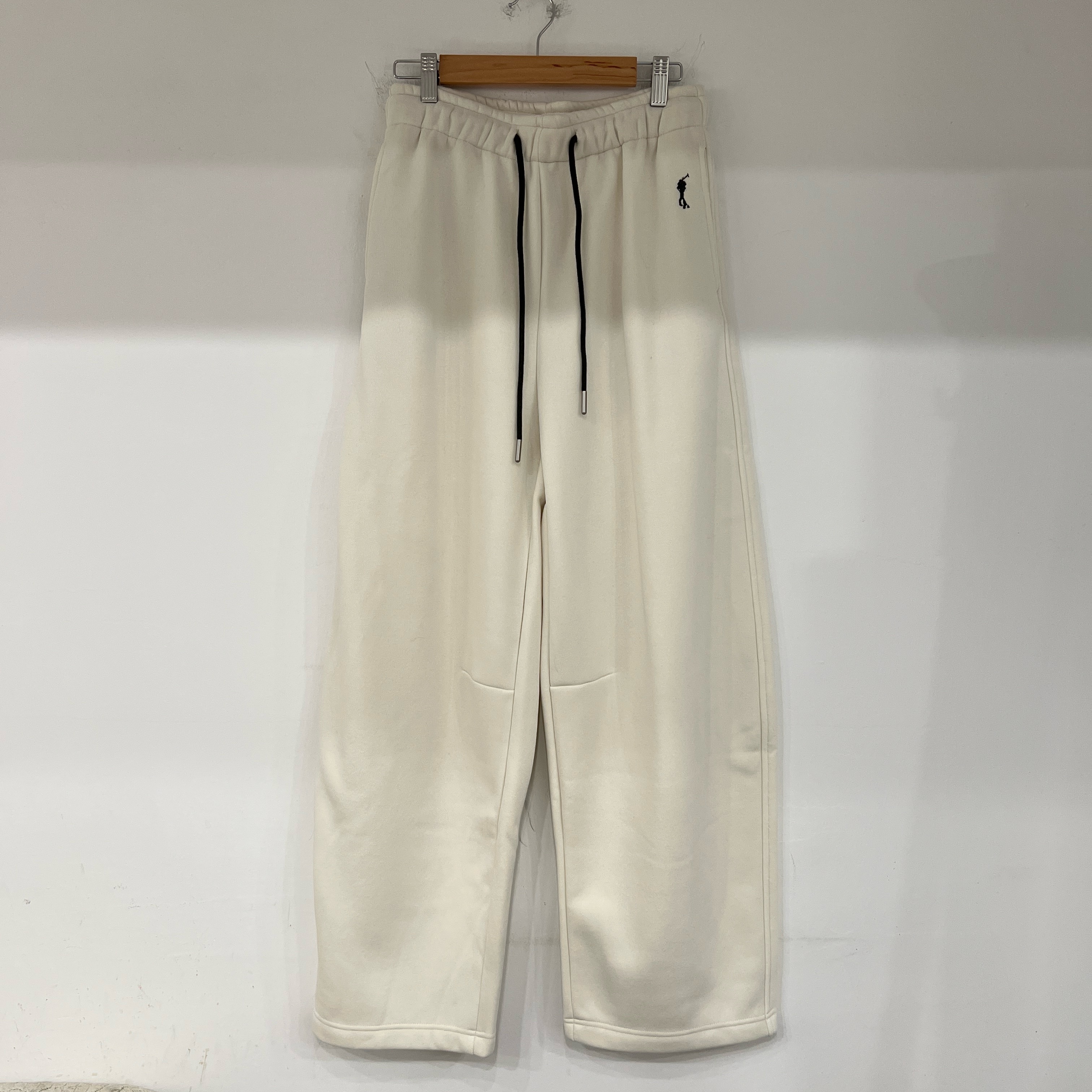 2025秋冬新款欧货N9宽松显瘦刺绣松紧腰加绒休闲弯刀卫裤女现货