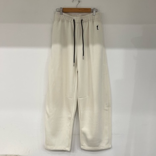 2025秋冬新款 女现货 欧货N9宽松显瘦刺绣松紧腰加绒休闲弯刀卫裤