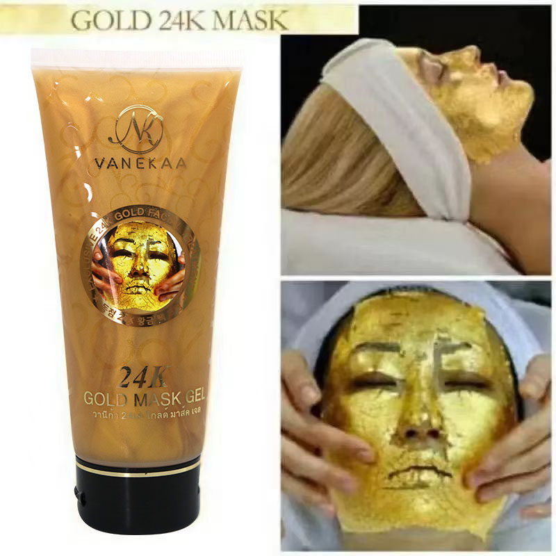 韩国24K GOLD MASK 黄金面膜金箔紧致补水面膜膏撕拉面膜泥泰国