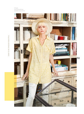 台湾女装 J景 春夏 新款 可议价 17224C 百搭显瘦休闲衬衫  1780