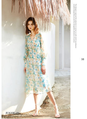 台湾女装 J景 春夏 新款 女装 *U610E 时尚 修身显瘦 连衣裙 2980