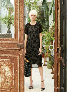 可议价 台湾女装 J景 春夏 新款 17625E 显瘦 气质 连衣裙  3180