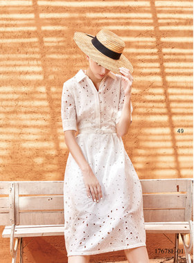 可议价 台湾女装 J景 春夏 新款 17678E 显瘦 气质 连衣裙  5380