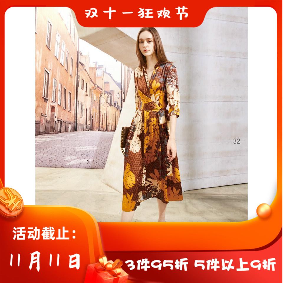 台湾 女装 J景 秋冬 新款 女装 *T676E 时尚修身显瘦连衣裙 3580