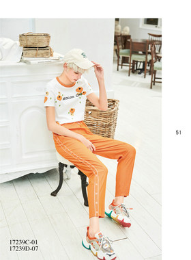 台湾女装 J景 春夏 新款 可议价 17239C 百搭显瘦休闲T恤  1180