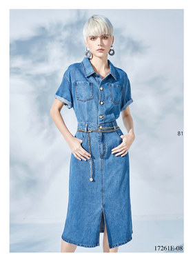 可议价 台湾女装 J景 春夏 新款 17261E 显瘦 气质 连衣裙  1980