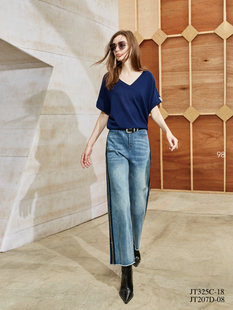 休闲 2180 J景 上衣 针织 百搭 T325C 新款 秋冬 女装 台湾