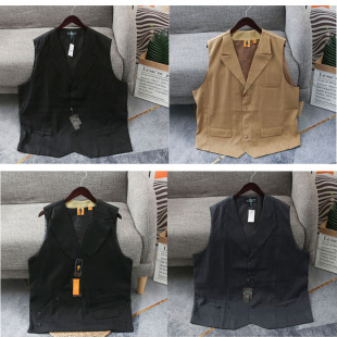 马甲背心1 宽松休闲翻领多色西装 外贸春秋男士 200斤胖子加肥加大码