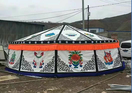 藏族圆形帐篷 订做楼顶加装遮阳凉亭 楼顶帐篷