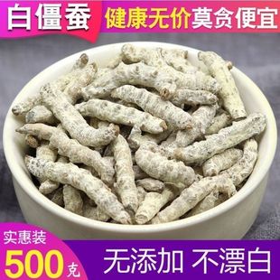 白僵蚕500g克包邮 新货正品僵蚕干 天虫姜蚕 可磨僵蚕粉 中药材