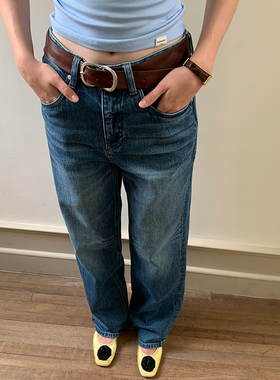 Softruler重磅推荐「sweet thang」土耳其牛仔中高腰围直筒牛仔裤