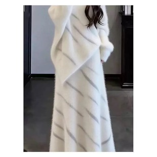 2025年冬季新款搭配一整套慵懒感软糯针织上衣半身裙套装