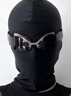 保罗雷朋官网赛博朋克未来感嘻哈连体太阳镜炫彩银男女士墨镜无框