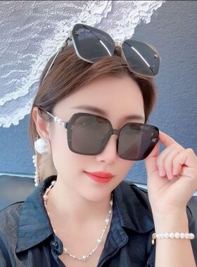 保罗雷朋官网快手爆款高级感小香珍珠山茶花轻奢偏光女太阳镜网红