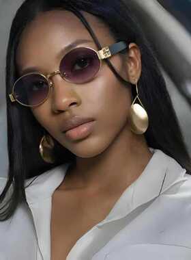 保罗雷朋官网新款欧美复古朋克风墨镜椭圆形小框太阳眼镜男女潮高