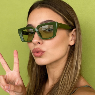 米钉凹造型窄框墨镜男嘻哈个 太阳镜经典 保罗雷朋官网2025秋季 新款