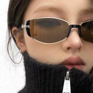 保罗雷朋官网2025新摩登复古高级感茶色窄框小棕镜女方圆脸显瘦猫