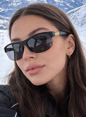 保罗雷朋官网2025新款韩版潮男士墨镜眉毛半框高级感开车驾驶黑色