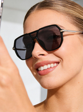 保罗雷朋官网Y2K秋季新款跨境太阳镜女小众双梁飞行员高级感墨镜