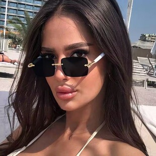 保罗雷朋官网新款 方形无框男女士复古防晒太阳镜夏日高级质感 时尚