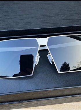 保罗雷朋官网2025新款男士钢皮方框太阳镜无螺丝潮流眼镜网红直播